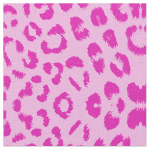 Pink on Pink Leopard Print Fabric