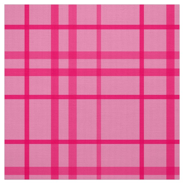 Pink On Pink Tartan Plaid Pattern Design  Fabric (Swatch)