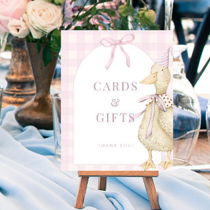 Pink One Silly Goose Cards and Gifts Sign Poster