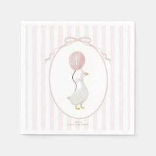 Pink One Silly Goose Napkins