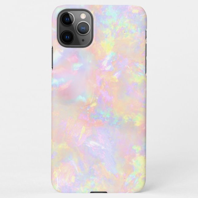 pink opal gemstone  iPhone case (Back)