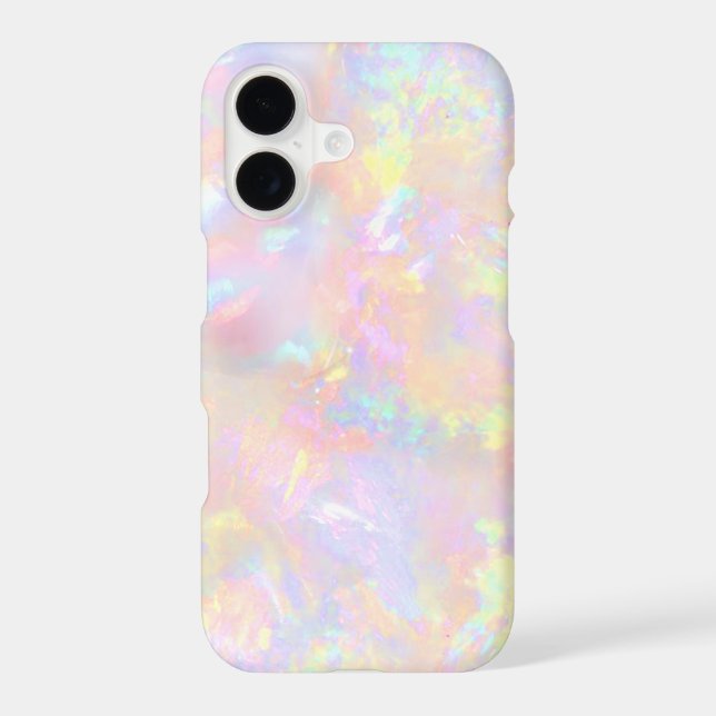 pink opal gemstone  iPhone case (Back)