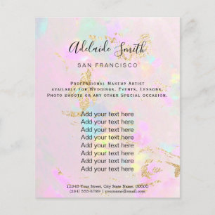 pink opal photo design flyer