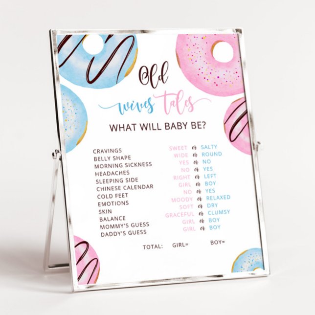 Pink or blue doughnut Old Wives Tales Sign (Creator Uploaded)