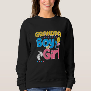 Pink or Blue Grandpa Loves You Best Grandfather Ev Sweatshirt