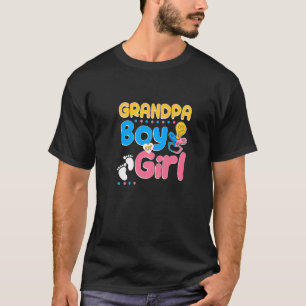 Pink or Blue Grandpa Loves You Best Grandfather Ev T-Shirt