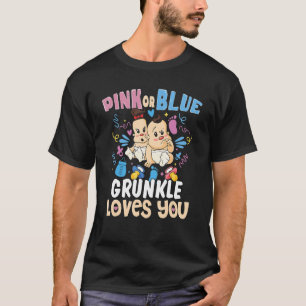Pink or Blue Grunkle Loves You Best Great Uncle Ev T-Shirt