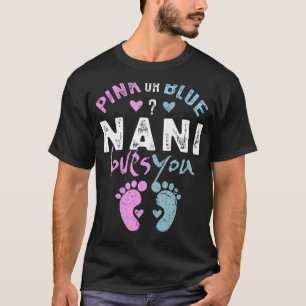 Pink or Blue Nani Loves You Grandma  for Grandpare T-Shirt