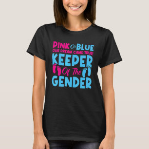 Pink Or Blue Our The Gender Girl Team T-Shirt