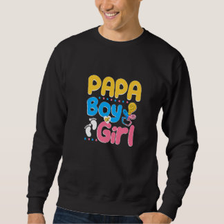 Pink or Blue Papa Loves You Best Dad Ever Fatherho Sweatshirt