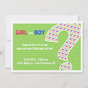 PINK OR BLUE REVEAL Invitation