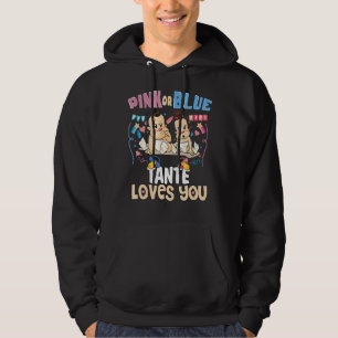 Pink or Blue Tante Loves You Best Auntie Ever Aunt Hoodie