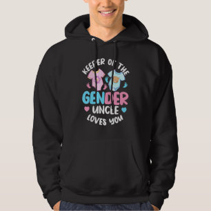 Pink Or Blue Uncle Loves You - Uncle Gender reveal Hoodie