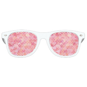 Pink Orange Abstract Seamless Pattern Retro Sunglasses