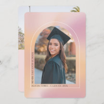 Pink Orange Aesthetic gradient, photos graduation