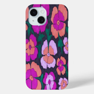 Pink Orange and Black iPhone Case