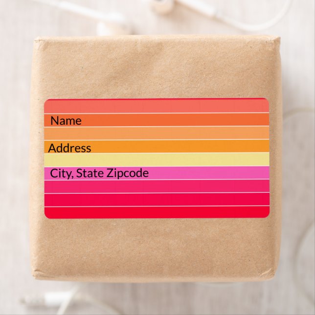 Pink, Orange and Yellow Stripes   (Insitu)