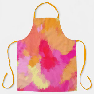 Pink, Orange and Yellow Watercolors Apron
