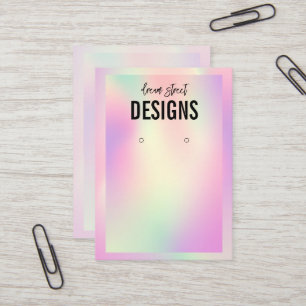 Pink Orange Colour Shift Earring Display Card