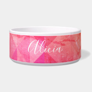 Pink orange coral colourful name text