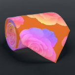 Pink Orange Floral Rose Modern Stylish Gift Favour Tie<br><div class="desc">Designed with cool orange pink floral patterns that makes a great gift or party favour for birthdays,  weddings,  wedding anniversary or any events or celebrations!</div>