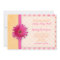 Pink Orange Gerbera Daisy Wedding Invitation