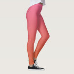 Pink – Orange Gradient leggings<br><div class="desc">See my store for other items with this design.</div>