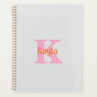 Pink Orange Light Grey Grey Bridal Shower Wedding