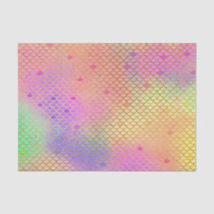 Pink & Orange Mermaid Pattern Birthday Party Tissue Paper