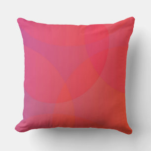 Pink, orange, modern, simple, cool, trendy art cushion