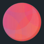 Pink, orange, modern, simple, cool, trendy art magnet<br><div class="desc">Cool,  unique,  trendy,  urban abstract background art made with circles in trendy gradient colours of orange,  pink and red. Modern,  simple,  trendy vector art graphic design artwork.</div>