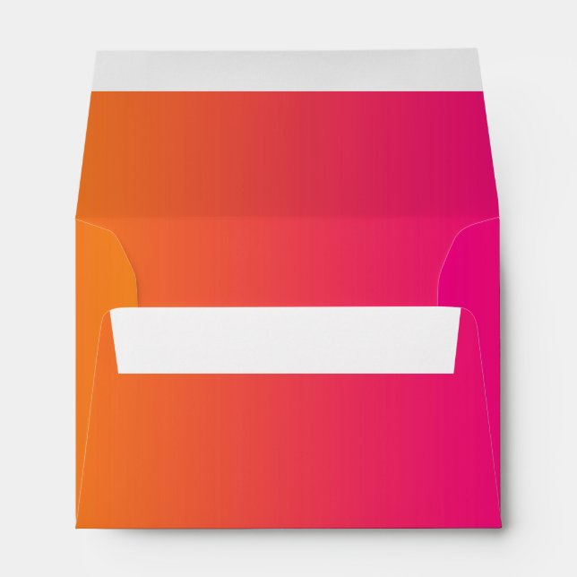 Pink & Orange Ombre A6 Envelopes (Back (Bottom))