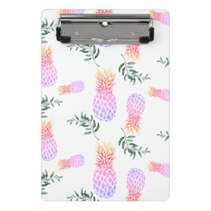 PINK & ORANGE PINEAPPLE MINI CLIPBOARD