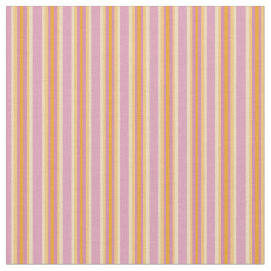 Pink Orange Stripes B Fabric