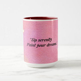 Pink/Orange Stylised Abstract Mug