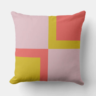 Pink Orange Yellow Cushion