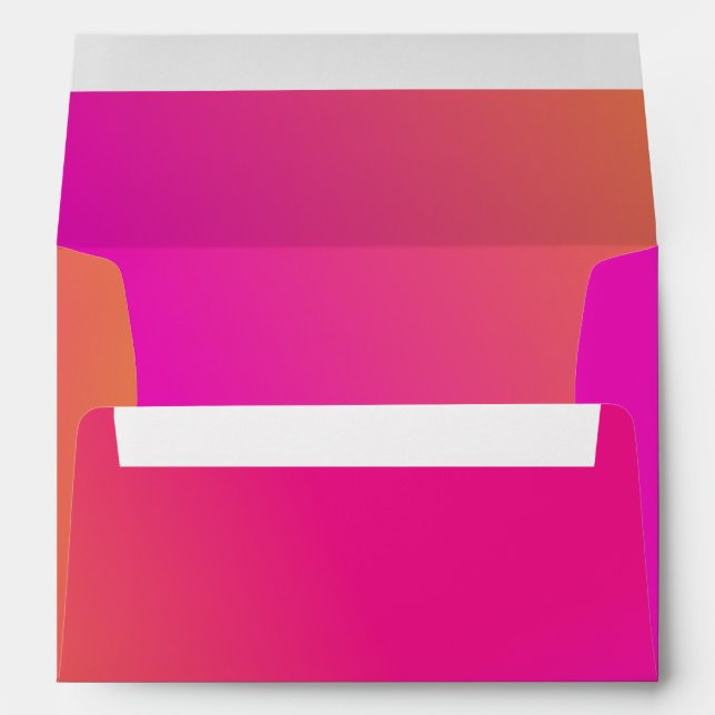 Pink Orange Yellow Ombre Envelopes (Back (Bottom))
