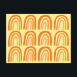 Pink Orange Yellow Sweet Rainbow Pattern Postcard<br><div class="desc">Add your own text to the front and back,  or change the colours. Take a look at my shop for more!</div>