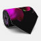Pink Orchid Black Tie Men's Necktie