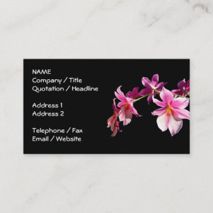 Pink Orchid. Business Card