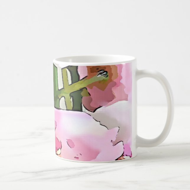 Pink Orchid Coffee Mug (Right)
