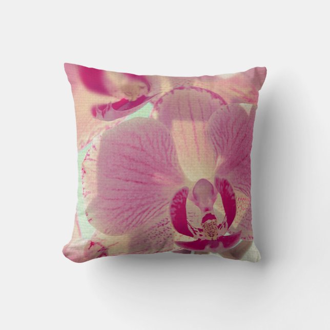 Pink Orchid Cushion (Front)