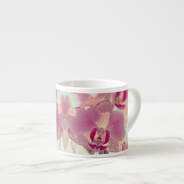 Pink Orchid Espresso Cup (Front Right)