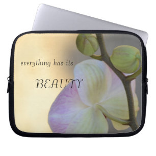 Pink Orchid Expression Beauty Laptop Sleeve