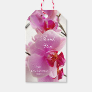 Pink Orchid flower Gift Tags