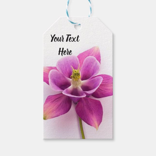Pink Orchid Gift Tag (Front)