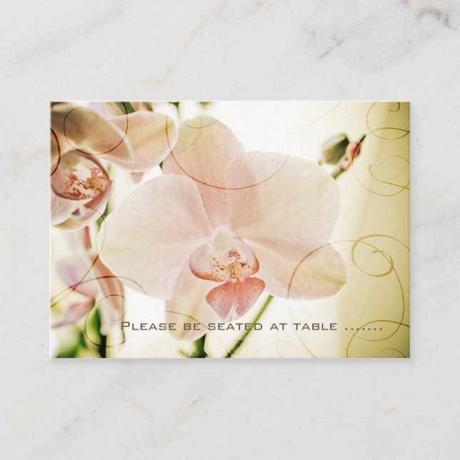 Pink Orchid • Guest Seating Mini Card (Front)