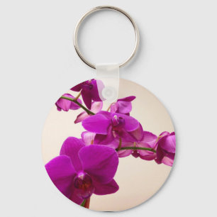 Pink Orchid Key Ring
