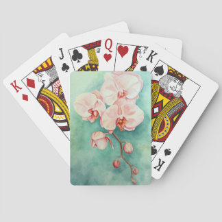 Pink Orchid Playing Cards