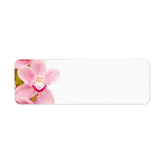 Pink Orchid Return Address Label